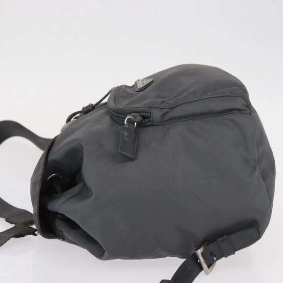 PRADA Backpack Nylon Gray Silve main image 15